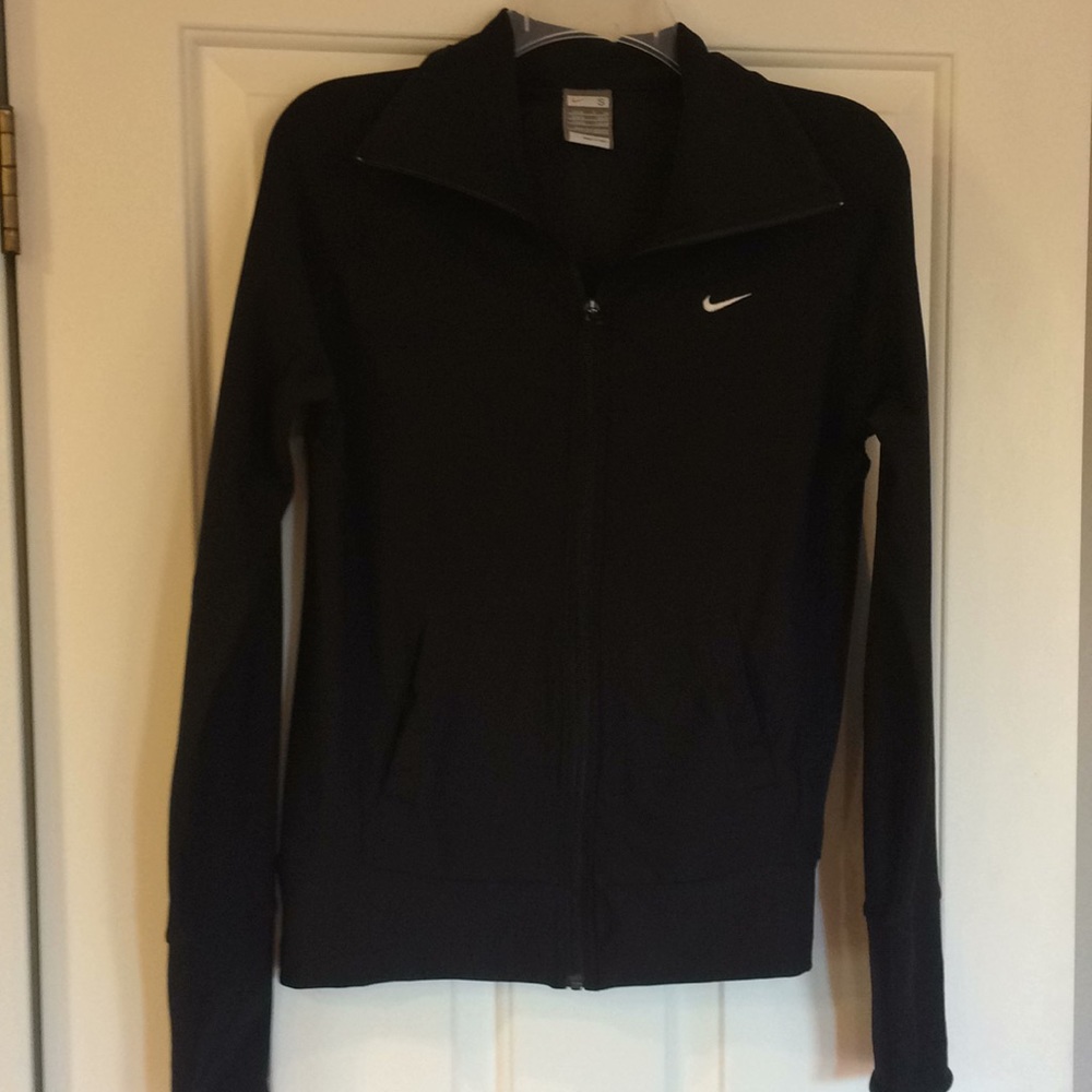 Nike Fit Dry Black Zip Up Activewear Jacket Small